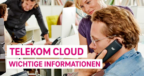 Willkommen bei Ihren Online-Diensten aus dem TelekomCLOUD Portal!